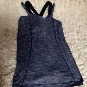 Lululemon top with built in sports bra- like new